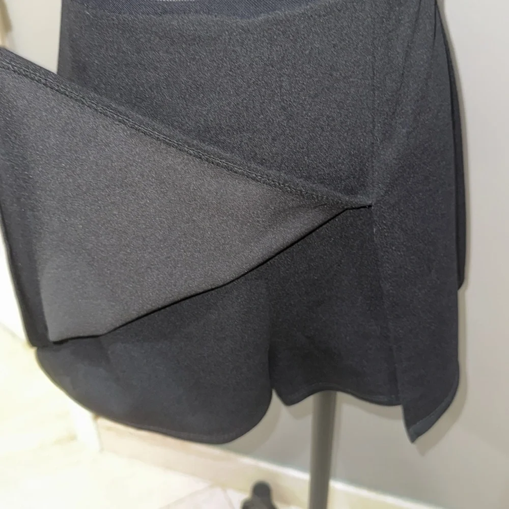 Black LBD w/sheer top & skort underneath. - Picture 3 of 8